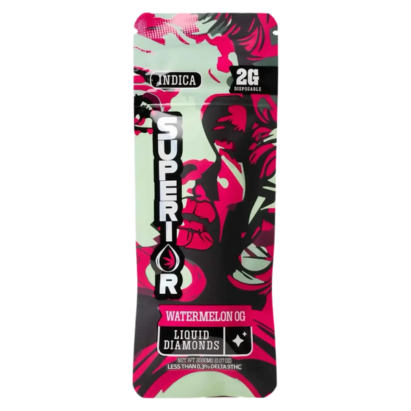 2G THCA Liquid Diamond Disposable | Watermelon OG | Indica Superior