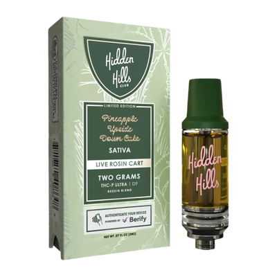 2g Live Rosin Cart | Pineapple Upside Down Cake | Sativa Supergreenshempco