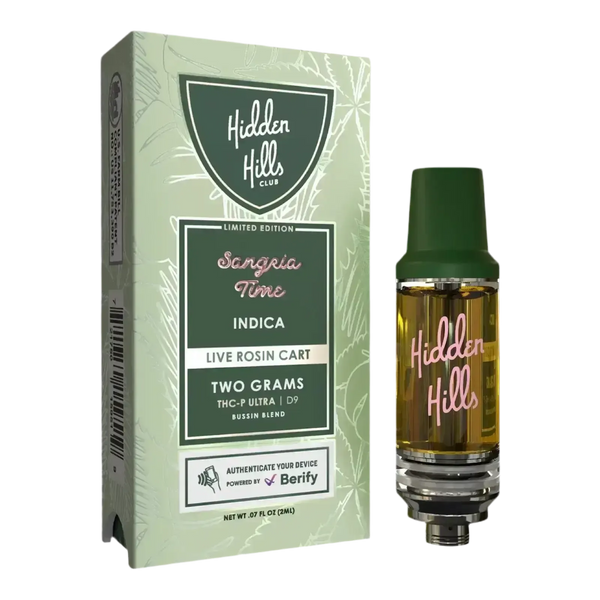 2g Live Rosin Cart Sangria Time | Indica