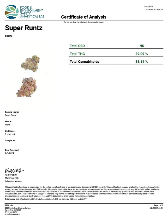 Super Runtz Smalls THCa Flower Ounce supergreenshempco
