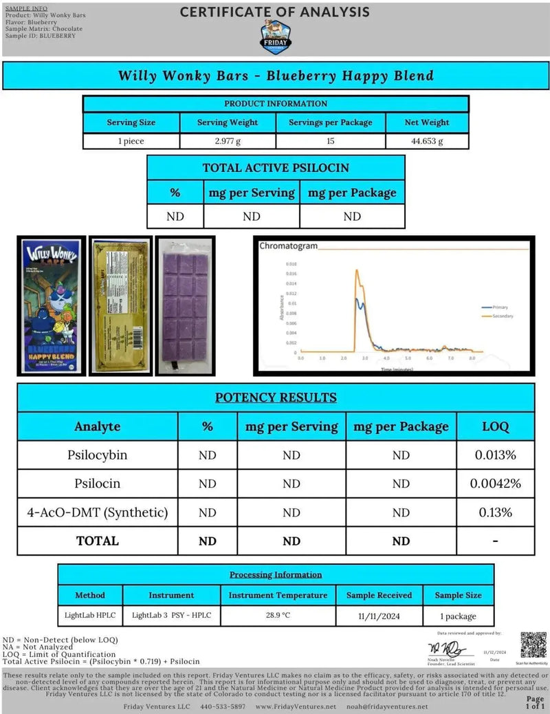 Willy Wonky Magic Mushroom Blend | Blueberry Willy Wonky