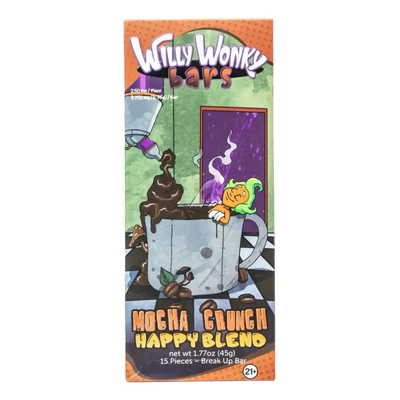 Willy Wonky Magic Mushroom Blend Chocolate Bar | Mocha Crunch Willy Wonky