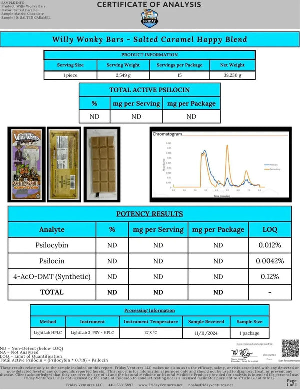 Willy Wonky Magic Mushroom Blend | Salted Caramel Willy Wonky