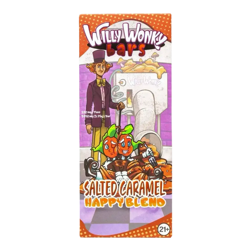 Willy Wonky Magic Mushroom Blend Chocolate Bar | Salted Caramel Willy Wonky