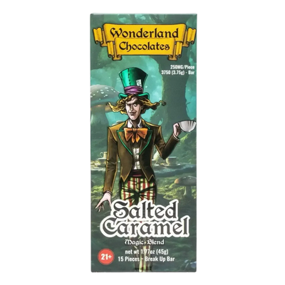 Wonderland Magic Mushroom Blend Chocolate Bar Salted Caramel Wonderland