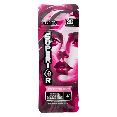 2G THCA Liquid Diamond Disposable | Bubblegum Runtz | Indica Superior