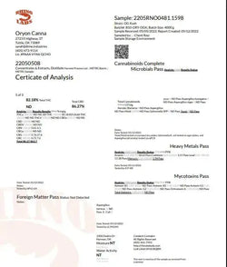 2G THCA Liquid Diamond Disposable | Superior Kush | Hybrid Superior