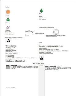 2G THCA Liquid Diamond Disposable | Superior Kush | Hybrid Superior