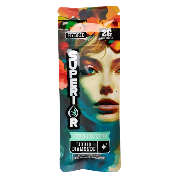 2G THCA Liquid Diamond Disposable Superior Kush | Hybrid 