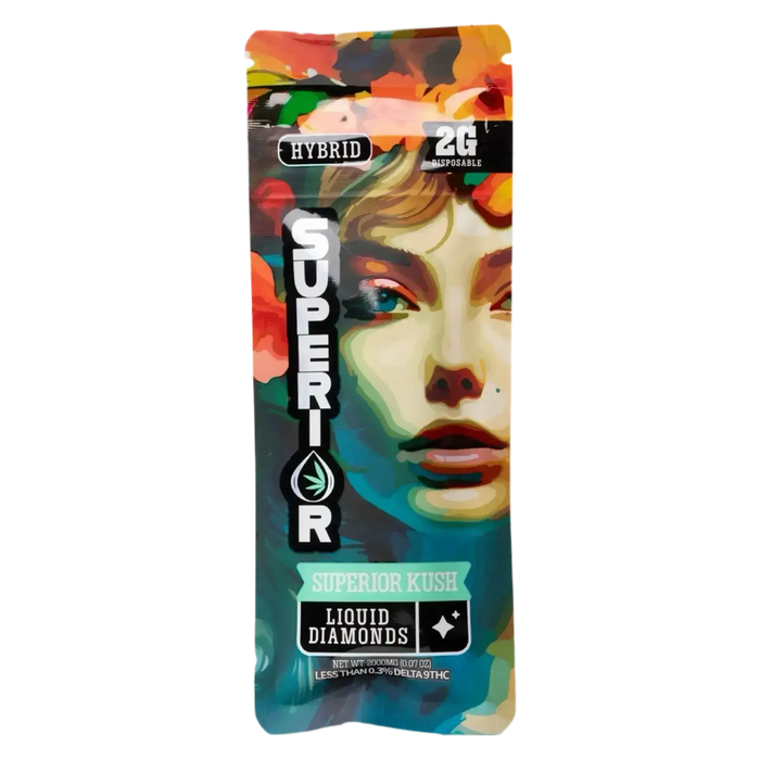 2G THCA Liquid Diamond Disposable Superior Kush | Hybrid 