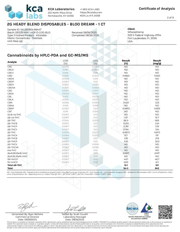 2G Fresh Frozen Disposable | Bloo Dream | Sativa 