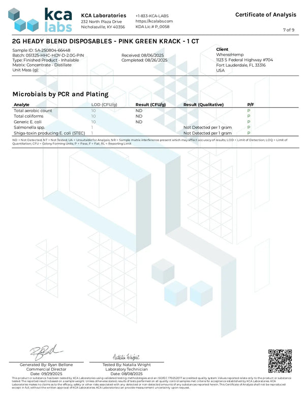 2G Fresh Frozen Disposable | Pink Green Krack | Sativa 