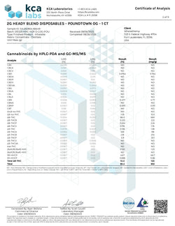 2G Fresh Frozen Disposable | Poundtown OG | Indica 