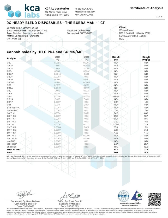 2G Fresh Frozen Disposable | The Bubba Man | Hybrid 