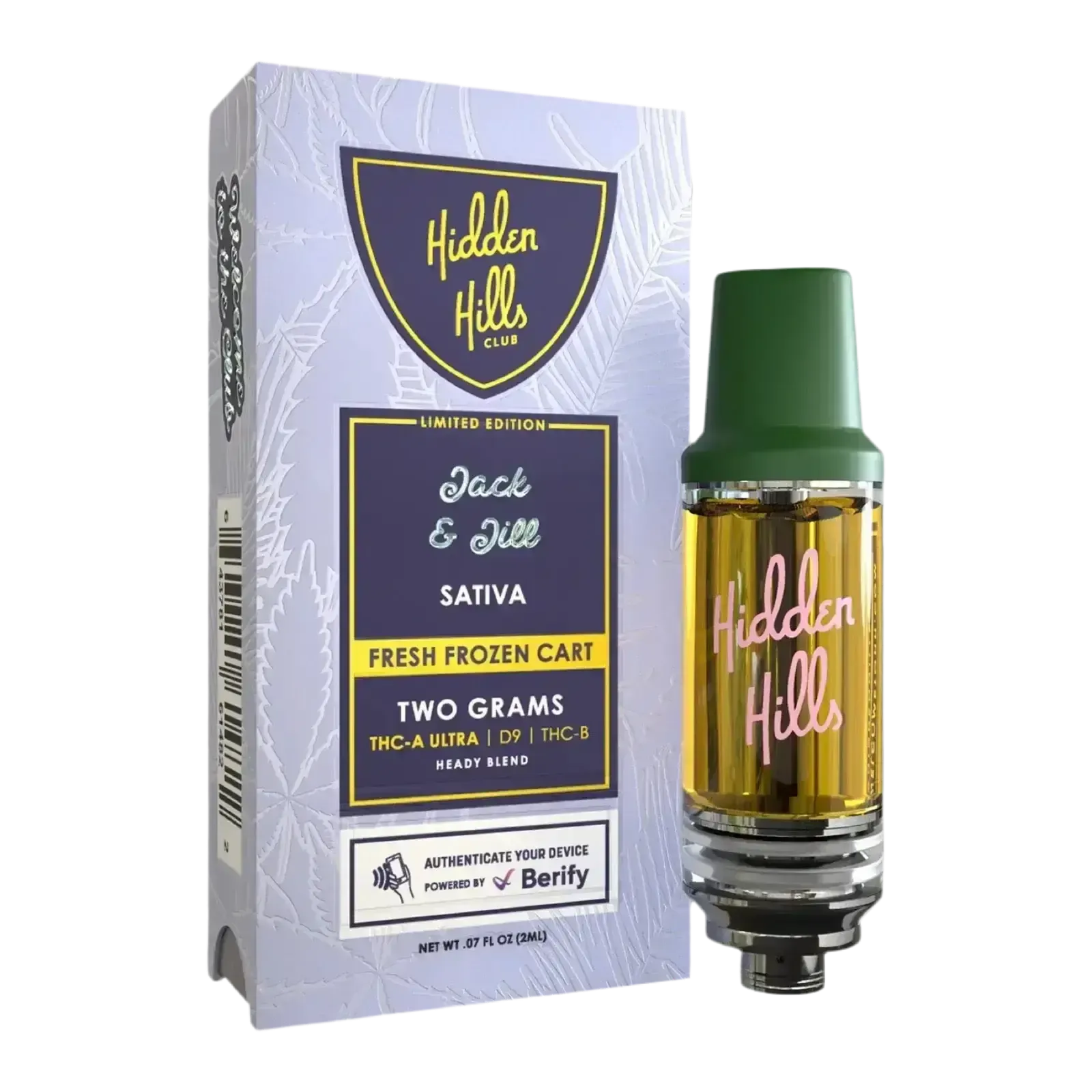 2g Fresh Frozen Cart | Jack & Jill | Sativa Supergreenshempco