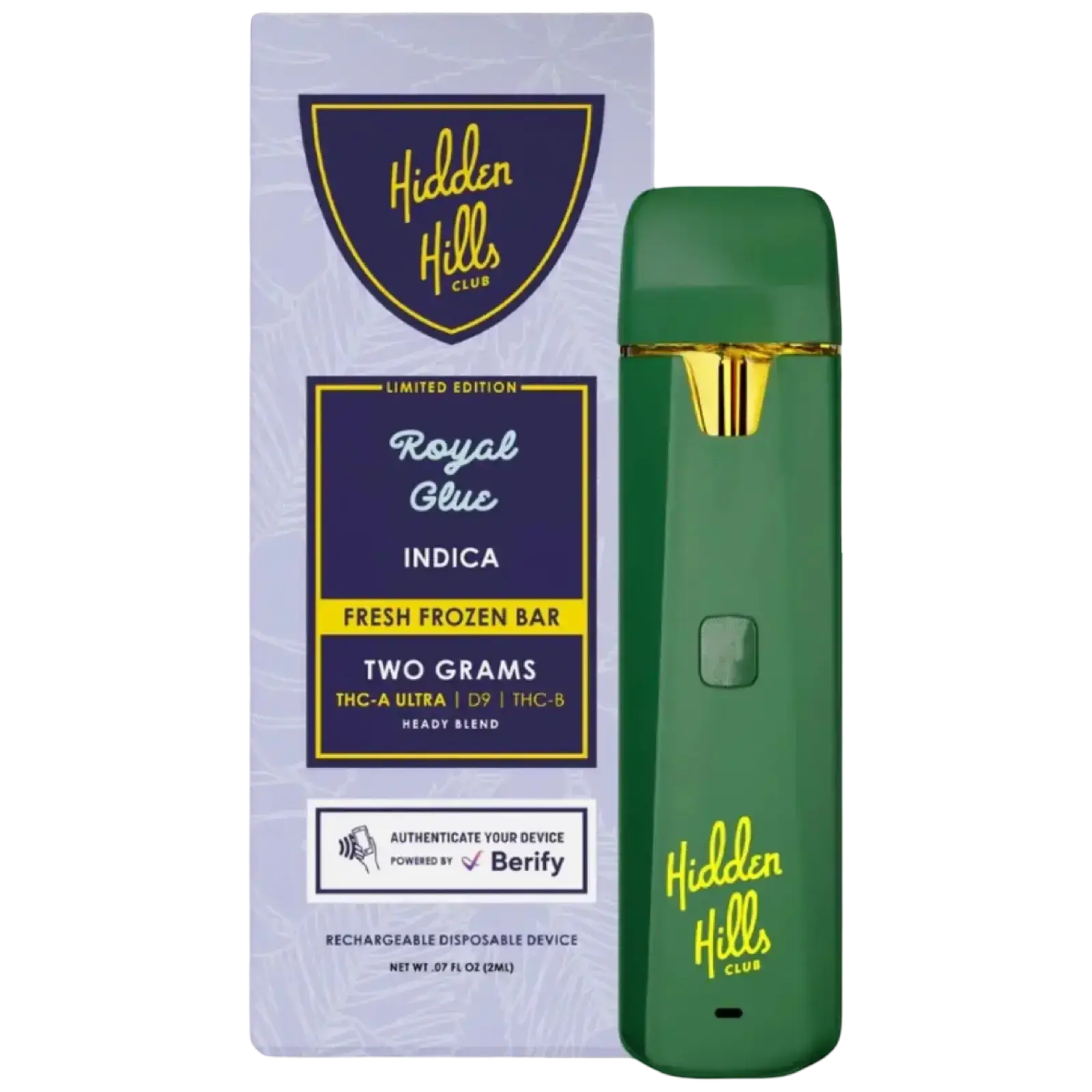2g Liquid Diamond Disposable | Royal Glue | Indica Supergreenshempco