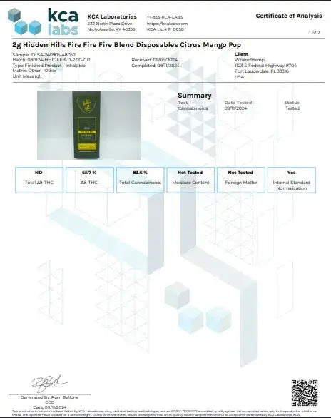 2g Live Resin Disposable | Citrus Mango Popz | Sativa Supergreenshempco