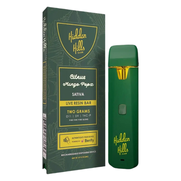 2g Live Resin Disposable | Citrus Mango Popz | Sativa Supergreenshempco