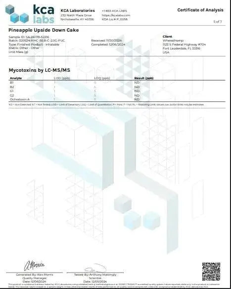 2g Live Rosin Cart | Pineapple Upside Down Cake | Sativa Supergreenshempco