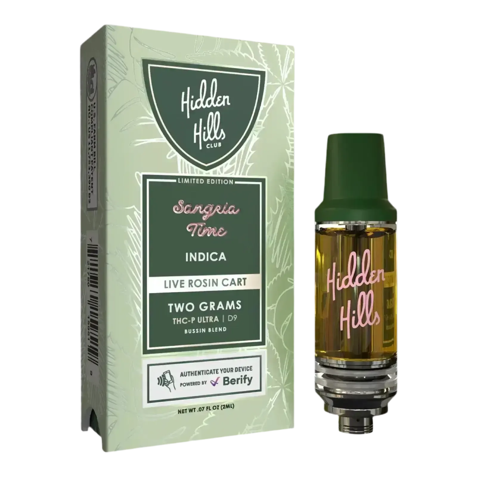 2g Live Rosin Cart Sangria Time | Indica 