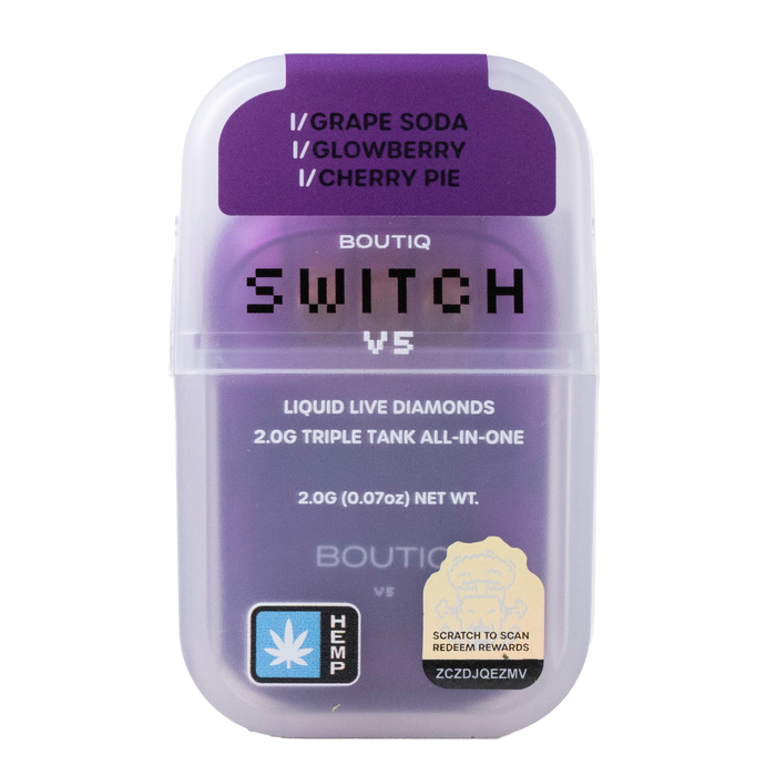 Boutiq Switch - 2G - V5 Liquid Live Diamonds Triple Tank 