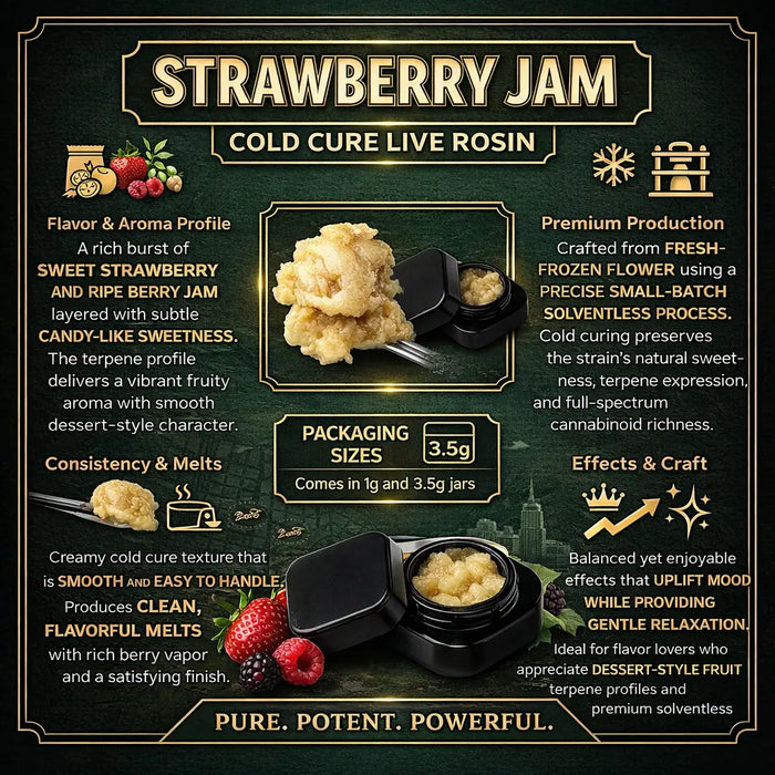 Strawberry Jam THCa Live Rosin 
