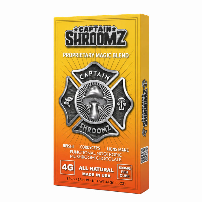 Captain Shroomz Magic Mushroom OG Noctropic Chocolate | 4G 