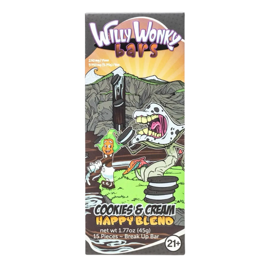Willy Wonky Magic Mushroom Blend Chocolate Bar | Cookies & Cream Willy Wonky