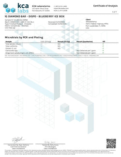 1G THCA Disposable | Blueberry Ice Box | Indica 