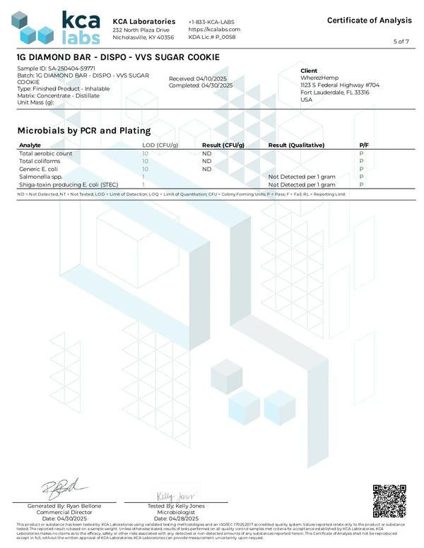 1G THCA Disposable | VVS Sugar Cookie | Hybrid 