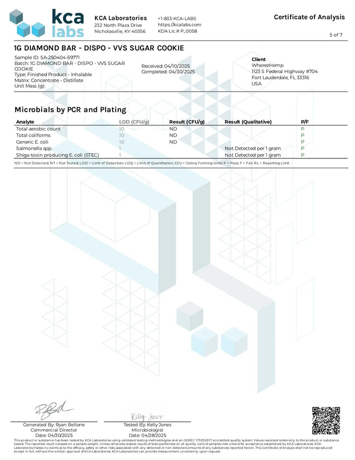 1G THCA Disposable | VVS Sugar Cookie | Hybrid 