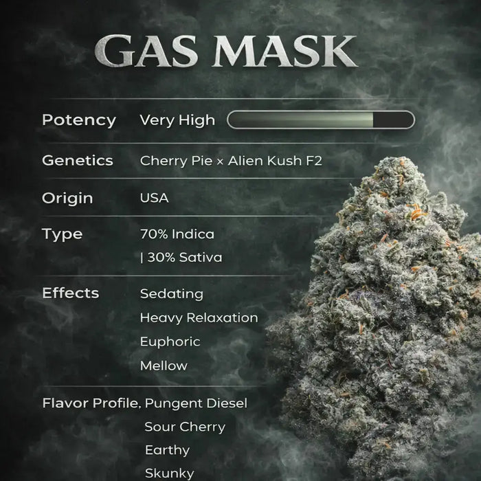 Gas Mask THCa Flower Ounce 