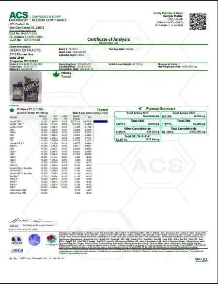 GEEK’D EXTRACTS Fruity Pebbles | Potent Concentrate