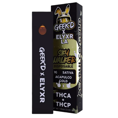 GEEK’D X ELYXR LA | THCA+THCP 1G DISPOSABLE | ACAPULCO GOLD | SATIVA