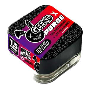 GEEK’D x PURGE – THC-A DIAMONDS + CRUMBLE – 3-GRAMS – WHITE WIDOW x RUNTZ OG – HYBRID GEEK'D