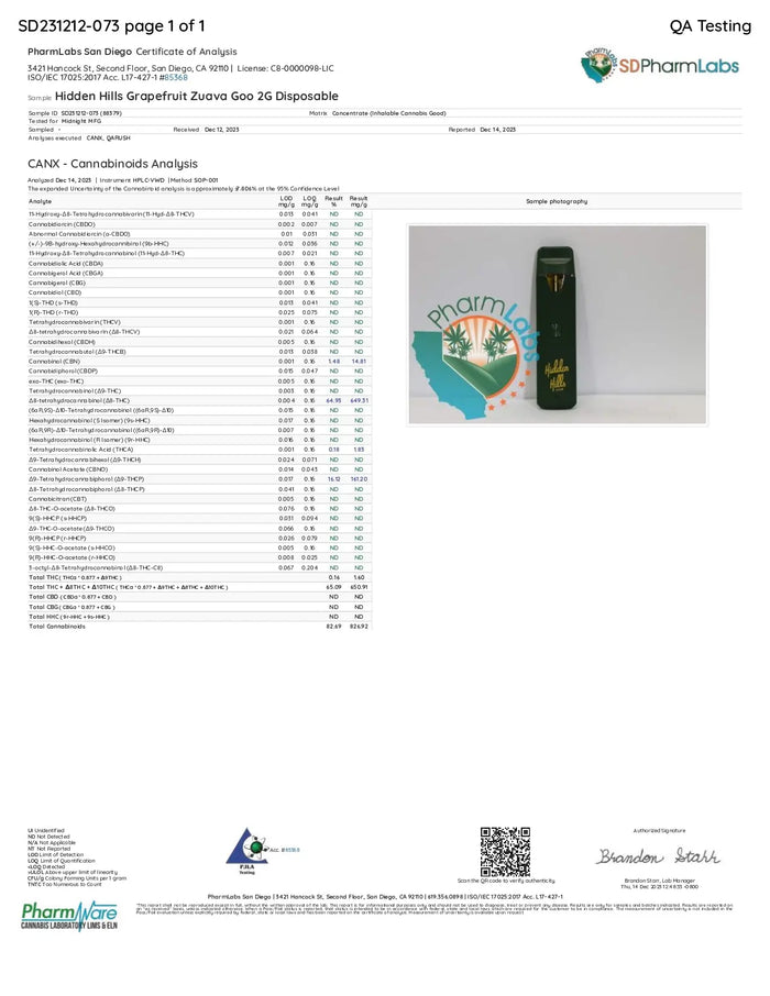 2G Liquid Diamond Disposable | Grapefruit Zuava Goo | Sativa 