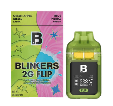 2G THCA Disposable Dual Chamber | Green Apple Diesel (Sativa) X Blue Nerdz (Hybrid) 