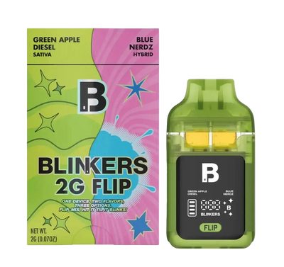 2G THCA Disposable Dual Chamber | Green Apple Diesel (Sativa) X Blue Nerdz (Hybrid) 