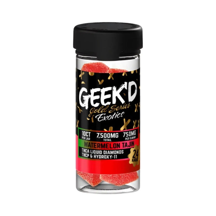 GEEK’D GOLD SERIES EXOTICS GUMMIES | WATERMELON TAJIN 