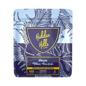 1000mg THCa Gummies | Sour Blue Razz 