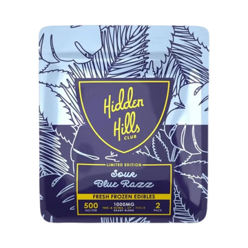 1000mg THCa Gummies | Sour Blue Razz 