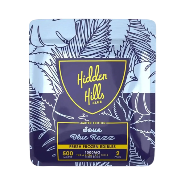 1000mg THCa Gummies | Sour Blue Razz 