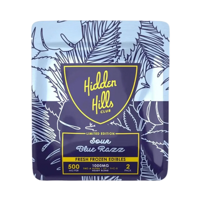 1000mg THCa Gummies | Sour Blue Razz 