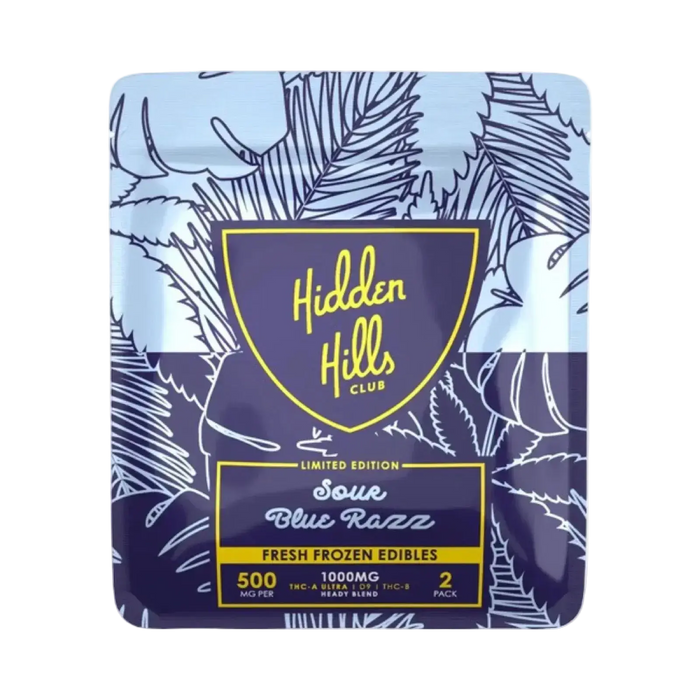 1000mg THCa Gummies | Sour Blue Razz 