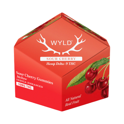 Wyld Delta 9 Gummies Sour Cherry 