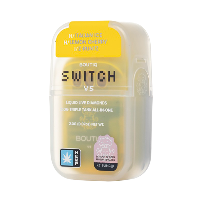 2G Boutiq Switch V5 Liquid Live Diamonds Triple Tank 