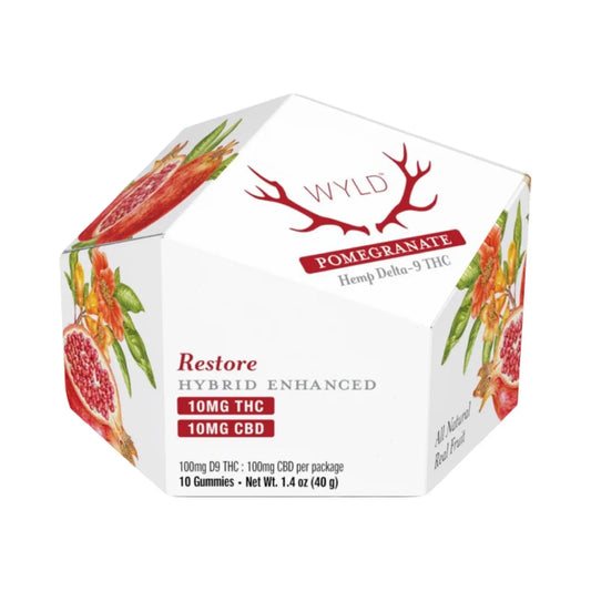 Pomegranate 1:1 THC:CBD | Restore Super Greens Hemp Co