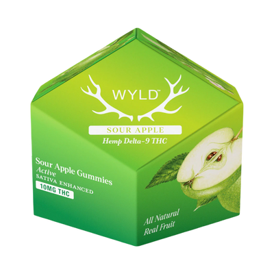 Wyld Delta 9 Gummies Sour Apple 