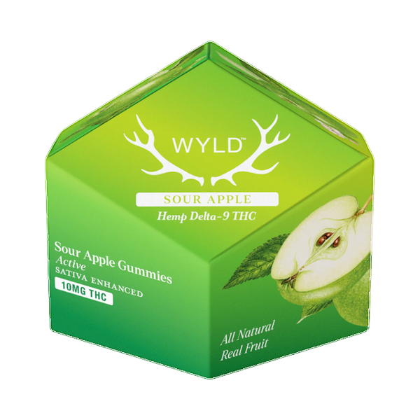 Wyld Delta 9 Gummies Sour Apple 
