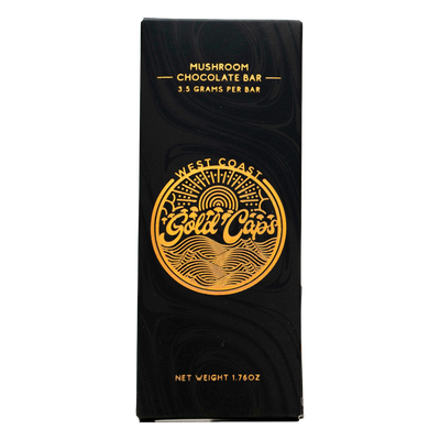 3.5g West Coast Gold Caps Mushroom Chocolate Bars 